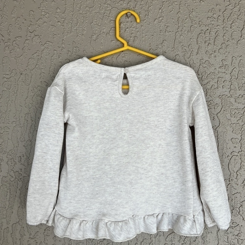 BCBGirls Wish On A Star Ruffle Hem Graphic Sweatshirt Top 3T - Picture 4 of 9
